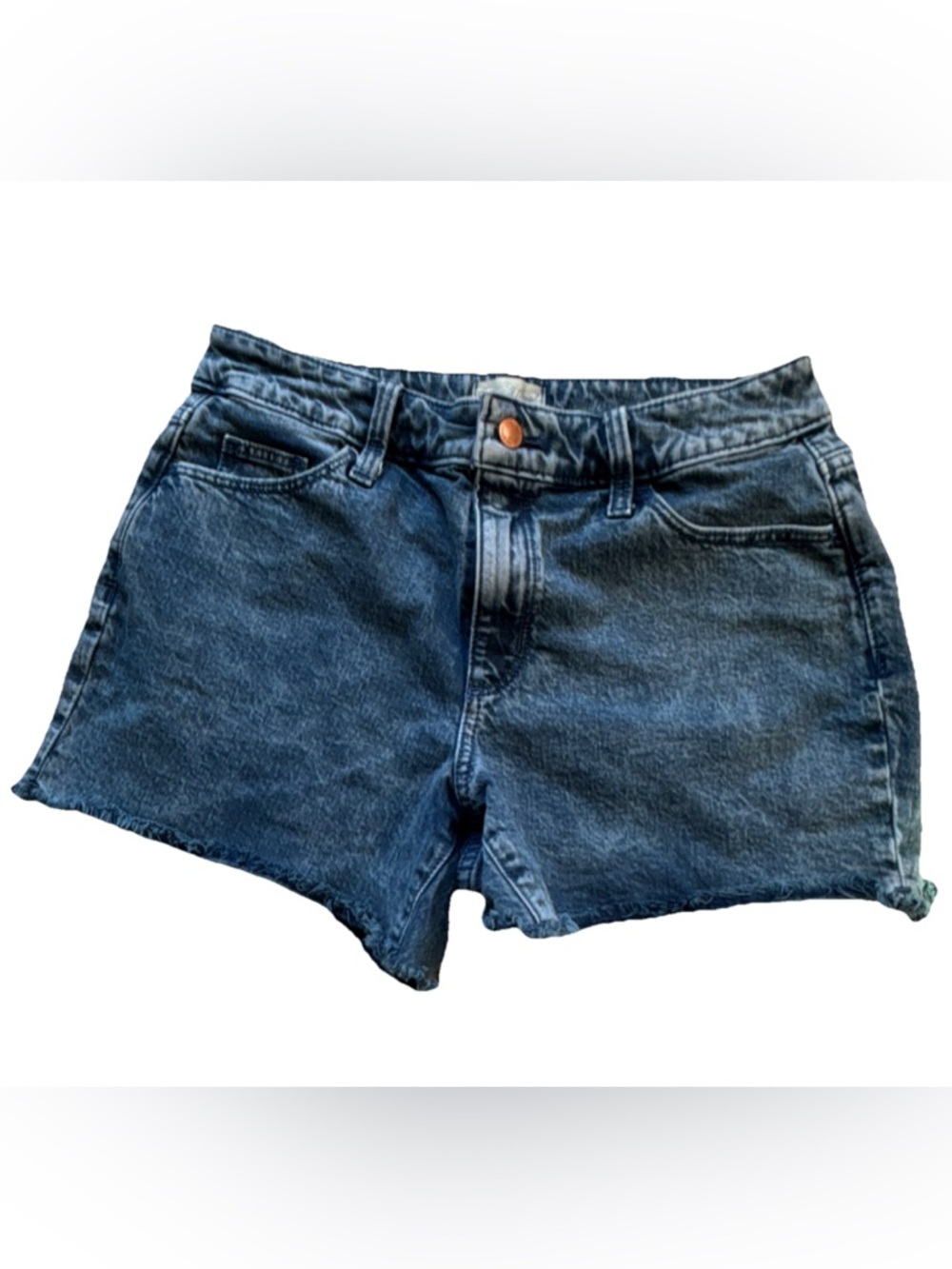 Universal Thread Dark Blue High-Rise Denim Cutoff Shorts